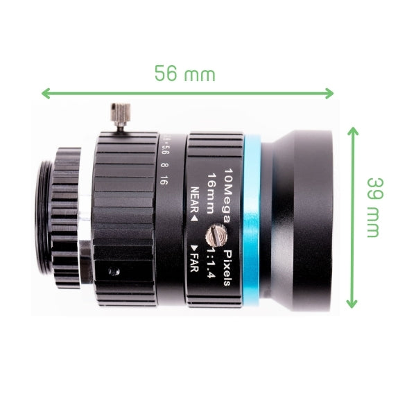 Raspberry Pi 16mm Telephoto Lens – 10MP for HQ Camera – Voltaat