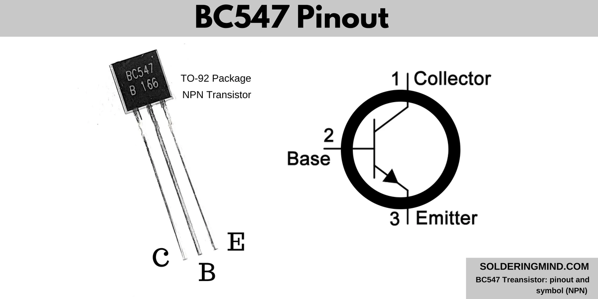 BC547 NPN Transistor 50V 100mA 500mW - MECHATRONX | MAKING CREATIVITY - View #9