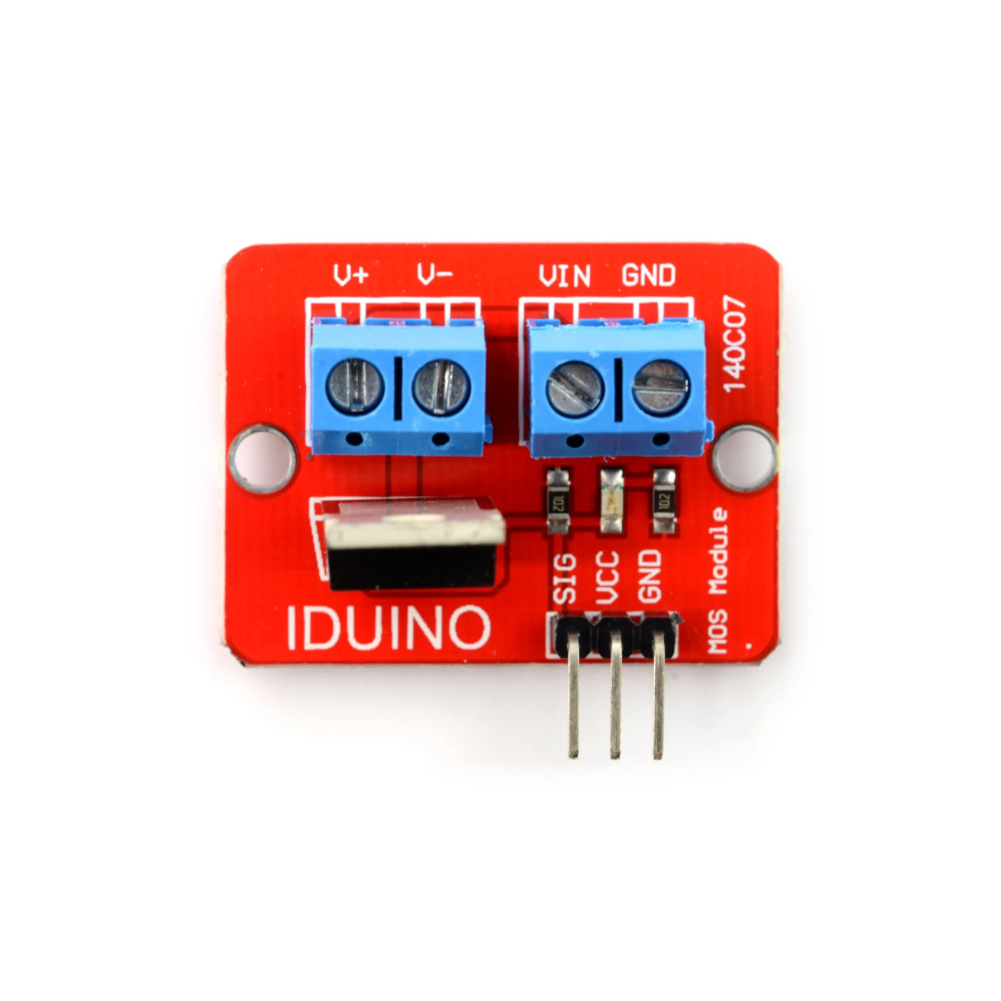 IRF520 MOSFET Driver Module – 0–24V 5A DC Switching – Voltaat