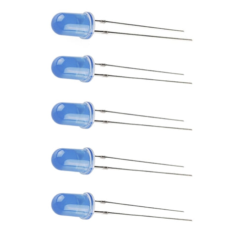 Voltaat COMP_LEDS_illumination Blue 5mm LED – 5.0V 20mA (5 Pack)