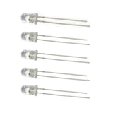 Voltaat COMP_LEDS_illumination Clear 5mm LED – 5.0V 20mA (5 Pack)