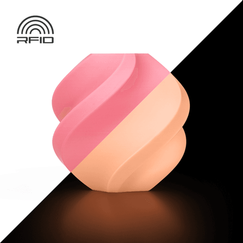 Bambu Lab 3DP_Filaments Bambu PLA Glow in Dark Filament 1 KG - Pink