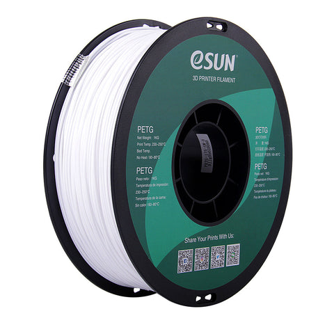 Bassen 3DP_Filaments eSun Solid White PETG Filament - 1 KG - 1.75 mm