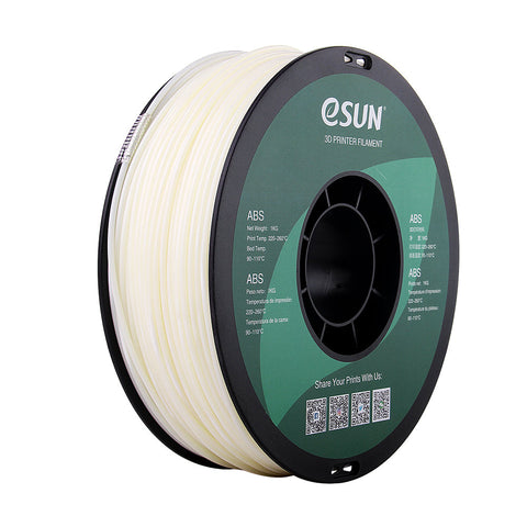 Bassen 3DP_Filaments eSun White ABS Filament - 1 KG - 1.75 mm