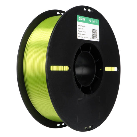 eSun PLA Silk Lime Filament - 1 KG - 1.75 mm eSun PLA Silk Lime Filament - 1 KG - 1.75 mm