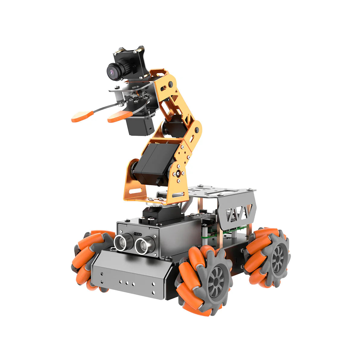 MasterPi AI Vision Robot Arm with Mecanum Wheels Car for Raspberry