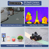 Hiwonder MentorPi A1 Autonomous Driving Raspberry Pi Car with 3D Depth Camera