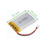 Local PWR_Lithium_Batt_BMS Lithium-Ion Polymer Battery – 3.7V 1500mAh with JST-PH Connector