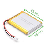 Local PWR_Lithium_Batt_BMS Lithium-Ion Polymer Battery – 3.7V 5000mAh with JST-PH Connector