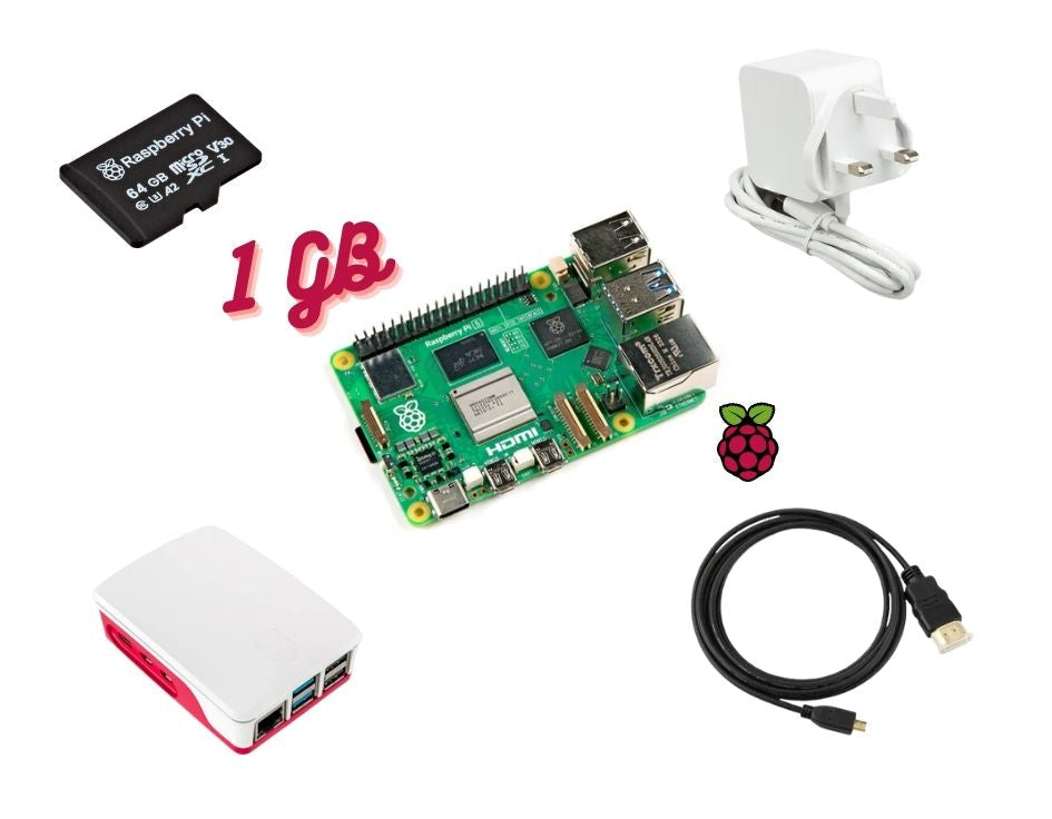 Raspberry Pi 5 Basic Kit – Single Board Computer – Voltaat