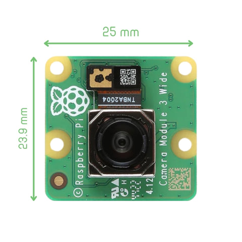 Raspberry Pi Camera Module 3 Wide Angle – 12MP Autofocus – Voltaat