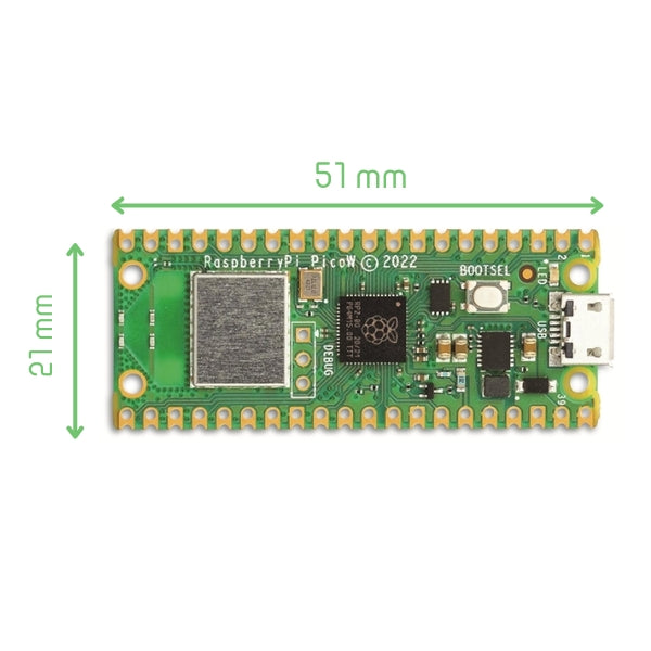 Rpi Microcontroller Wi Fi Raspberry Pi Pico Wireless Microcontroller Board – RP2040 – Voltaat