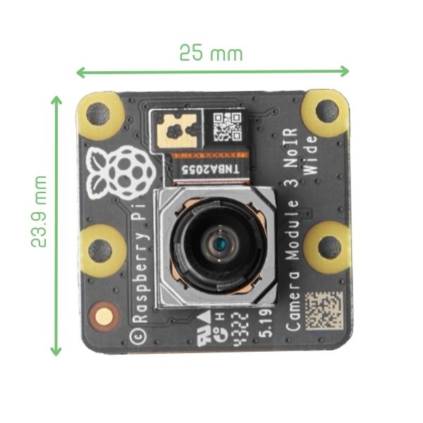 Raspberry Pi Camera Module 3 Wide NoIR – 12MP Autofocus – Voltaat