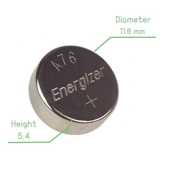 Energizer LR44 A76 Alkaline Button Cell Battery (2 Pack) – Voltaat