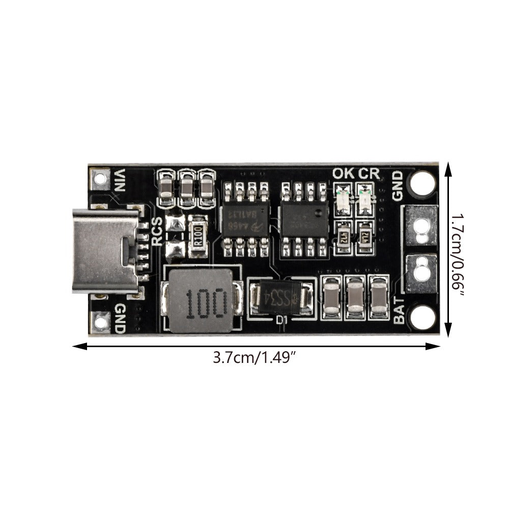 2S 2A BMS Li-ion lithium Battery Charging Module – Type C – Voltaat