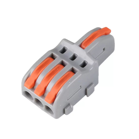 3-Way Fast Wire Splitter – 1 Input 3 Output Lever Connector 3-Way Fast Wire Splitter – 1 Input 3 Output Lever Connector