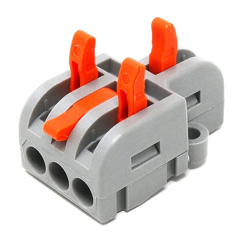 3-Way Fast Wire Splitter – 1 Input 3 Output Lever Connector 3-Way Fast Wire Splitter – 1 Input 3 Output Lever Connector