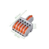 Voltaat 5-Way Fast Wire Splitter – 1 Input 5 Output Lever Connector
