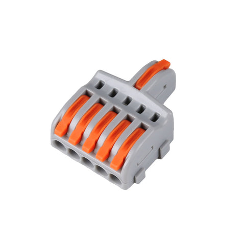 5-Way Fast Wire Splitter – 1 Input 5 Output Lever Connector 5-Way Fast Wire Splitter – 1 Input 5 Output Lever Connector