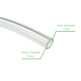 Voltaat Air Pressure Tube for Pneumatics – 6mm OD 4mm ID Clear (1m)