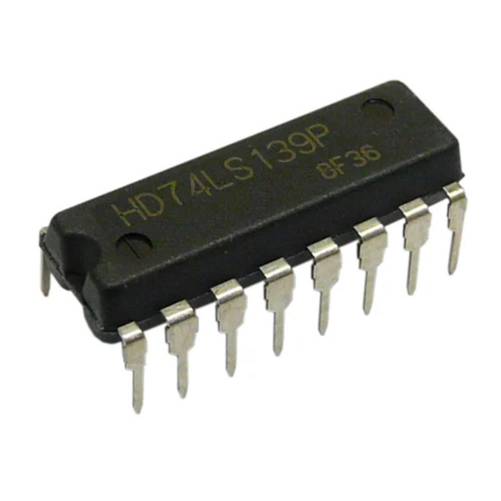 74139 Dual 2-to-4 Line Decoder / Demultiplexer IC – DIP-16 – Voltaat