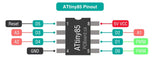 Voltaat CHIPS_Microcontrollers ATtiny85 8-bit AVR Microcontroller 8-Pin 20 MHz 8 KB Flash