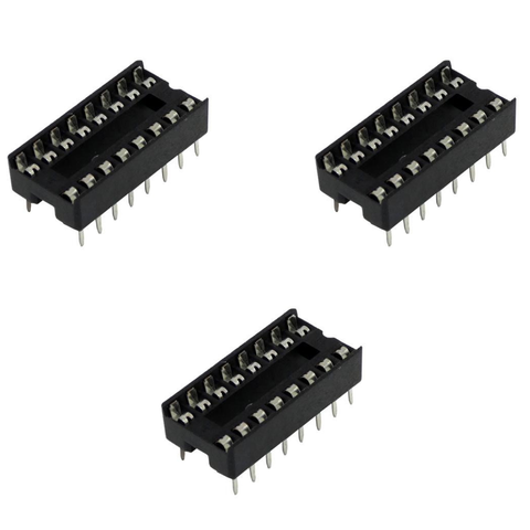 Voltaat CHIPS_Others 16-Pin IC Socket Through-Hole - 3 Pieces