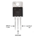 Voltaat CHIPS_Trans_OPAMP L7805 5 V Linear Voltage Regulator IC