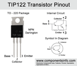 Voltaat CHIPS_Trans_OPAMP TIP122 NPN Darlington Bipolar Junction Transistor