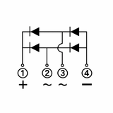 Voltaat CHIPS_Voltage_REG_RECT KBU810 Single Phase Full Wave Bridge Rectifier