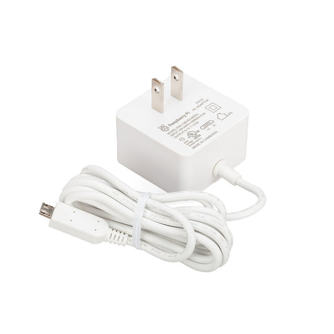 Voltaat Clearance Sale: Raspberry Pi 12.5W Micro USB Power Supply - US Plug