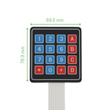 Voltaat comp_button_switches 16 Key Matrix Keypad Module – 4x4 Membrane Interface