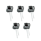 Voltaat comp_button_switches 2 Pin Tactile Push Button Switch – 6×6×5mm (5 Pack)