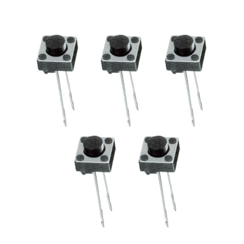Voltaat comp_button_switches 2 Pin Tactile Push Button Switch – 6×6×5mm (5 Pack)