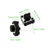 Voltaat comp_button_switches 2 Pin Tactile Push Button Switch – 6×6×5mm (5 Pack)