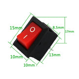 Voltaat comp_button_switches 2 Position Rocker Switch – 250V 3A Red 2 Pin
