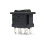 Voltaat comp_button_switches 3 Position Rocker Switch – DPDT ON OFF ON 6A 250V Black