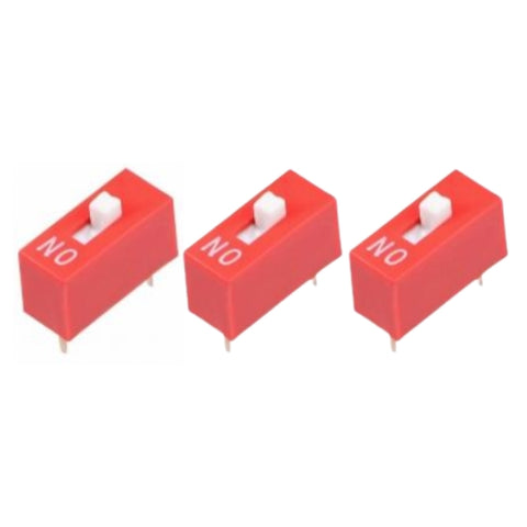 Voltaat comp_button_switches DIP Switch – 1 Position – 2.54 mm Pitch (3 Pack)