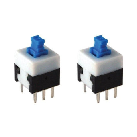 Voltaat comp_button_switches DPDT Self Locking Push Button Switch – 6 Pin Latching (2 Pack)