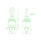 Voltaat comp_button_switches DPDT Toggle Switch – 2 Position Double Pole 6 Pin