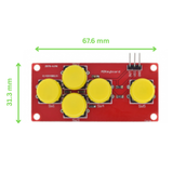 Voltaat comp_button_switches Five Key Gamepad Module