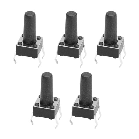 Voltaat comp_button_switches Long Head Momentary Push Button Switch – 6mm (5 Pack)