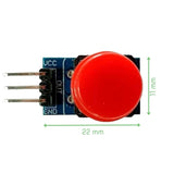 Voltaat comp_button_switches Push Button Module – 3P Interface S V G, 3.3–5V Compatible