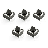 Voltaat comp_button_switches Push Button Switch 6mm – Momentary Tactile SPST (5 Pack)