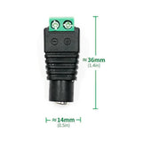 Voltaat COMP_Cables_Connectors DC Barrel Jack Adapter – Female 5.5 × 2.1 mm Screw Terminal