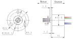 Voltaat COMP_Cables_Connectors Miniature Slip Ring - 4 Channel