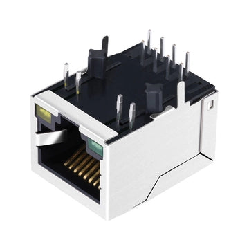 RJ45 Ethernet Female Socket with Dual LED Indicators RJ45 Ethernet Female Socket with Dual LED Indicators