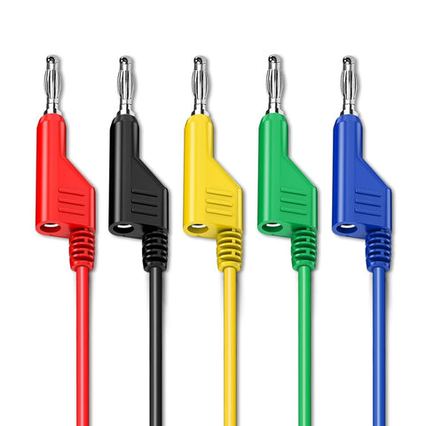 Stackable Banana to Banana Plug Test Cable (5 pack) Stackable Banana to Banana Plug Test Cable (5 pack)