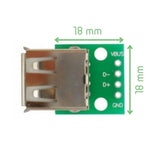 Voltaat COMP_Cables_Connectors USB Type-A Female to 4-Pin DIP Breakout Adapter