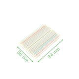 Voltaat COMP_Jumper_wires_Breadboard Half-Size Solderless Breadboard – 400 Tie Points